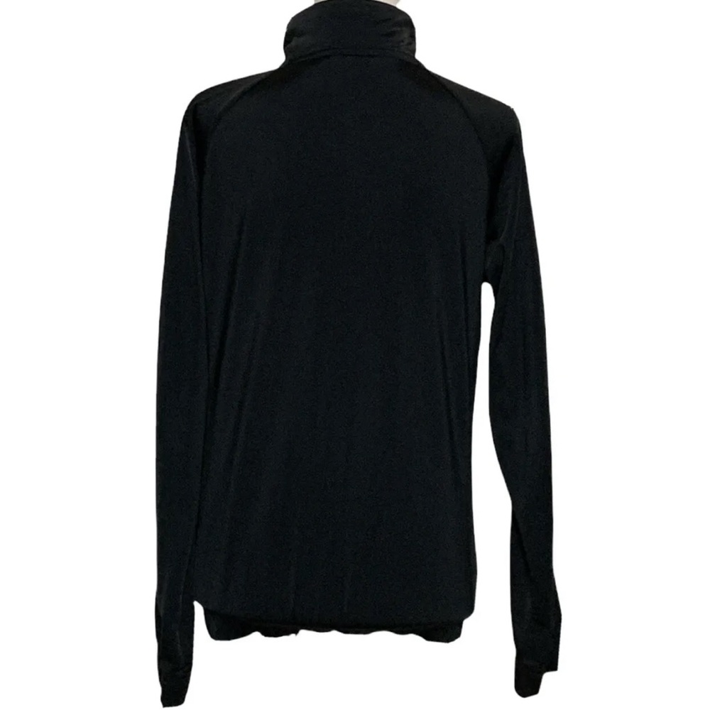 Adidas Jacket Women Small Black White Track Stripes Athletic Sports Zip Casual - Picture 3 of 12
